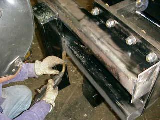 the way around (See Figure 49 & 50). These must be strong Welds.