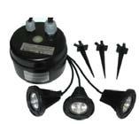 LED Spikes Dragonfly Garden Kit The Dragonfly Garden Kit is an IP55 set of three 20W outdoor garden lights. Each garden light comes with a three metre lead.