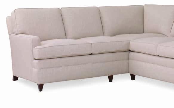 SECTIONALS Sectional Options Description Components Left Facing Corner Return Sofa and Right Facing Sofa Arm/Fender TTS Track Arm with