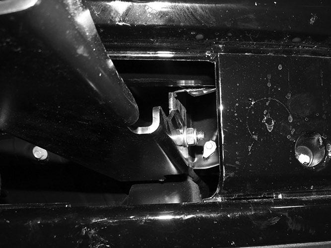 Driver Side Mounting Bracket Installation Pictured