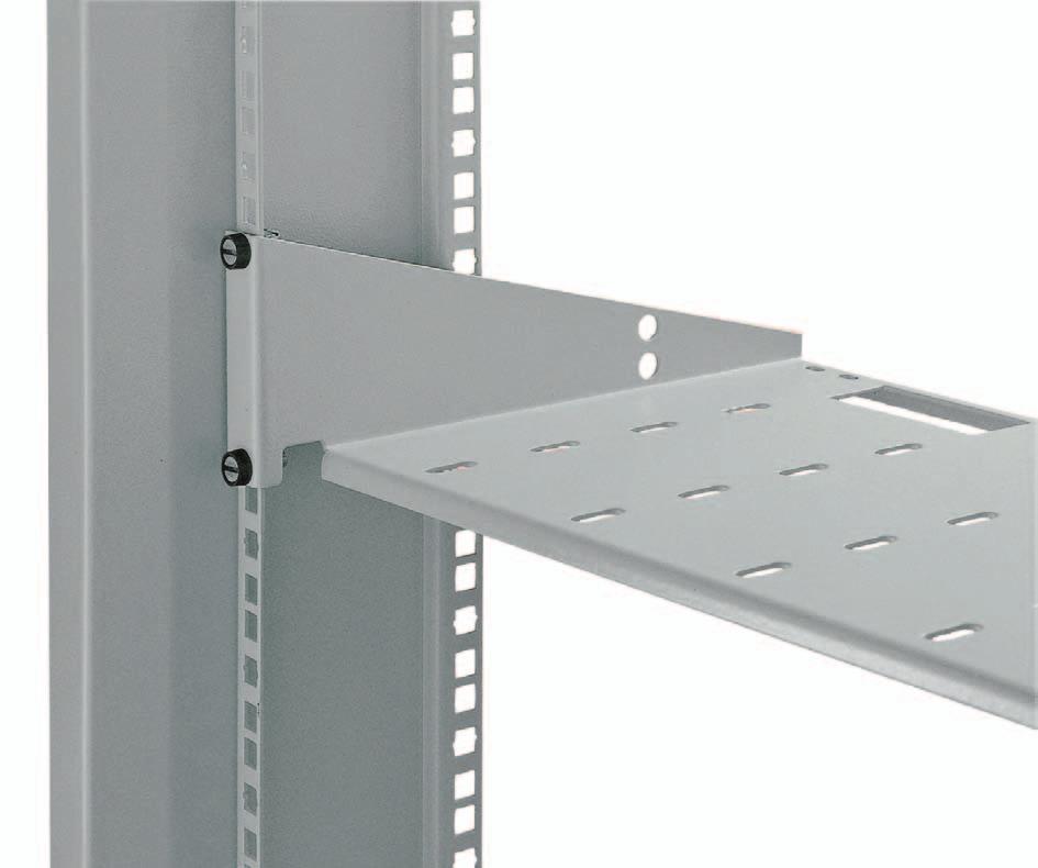 30 IMRAK Support, trays and shelves 19 cantilever shelves Cantilever shelves fix directly onto the standard 19 panel mounts.