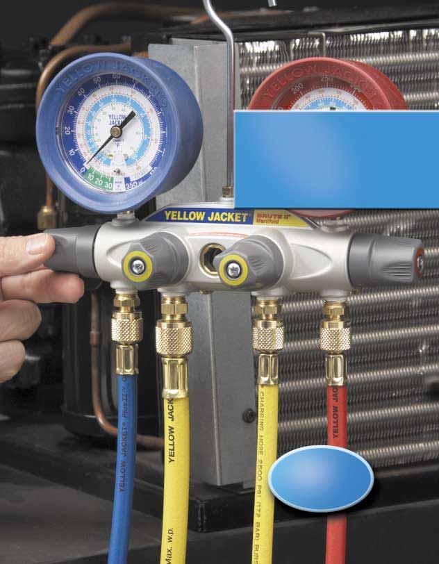 YELLOW JACKET Charging Systems for just the right measure of refrigerant