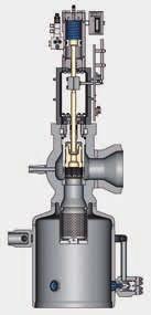 The valve has been equipped with a series of pressure reducing stages as well as a desuperheating stage close to its outlet, which depends on the steam/water conditions.