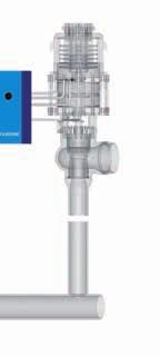 Proportional valve for modulating (4-20mA signal) assists safety valves to realize sliding pressure control.
