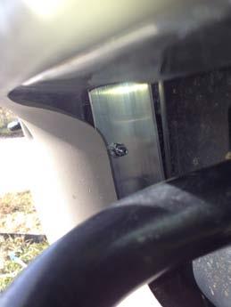 Now install the light bar to the driver s side bracket using the lock washer and lock nut and leave it somewhat loose.