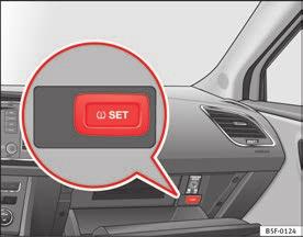 106 Instrument panel: warning of loss of tyre pressure The tyre monitor indicator compares wheel revolutions and, with this information, the tread of each wheel using the ABS sensors.