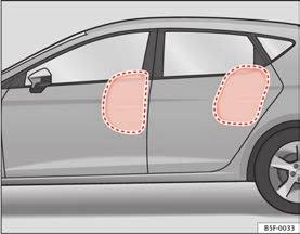 Airbag system 41 (Continued) Never drive the vehicle if the loudspeakers in the door panels have been removed, unless the holes left by the loudspeakers have been correctly closed.