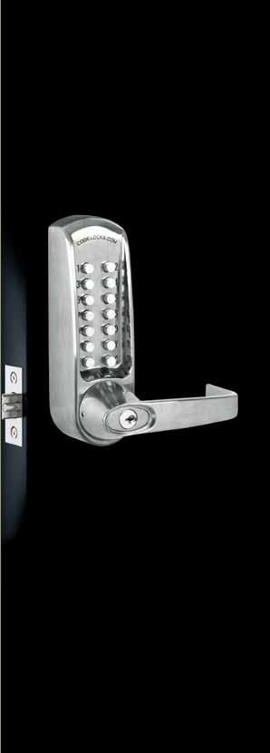 Mechanical locks have a single code that can be changed prior to installation or by removing the lock from the door.