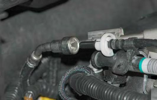 53. Disconnect the Evap pipe from the rear of the purge solenoid.