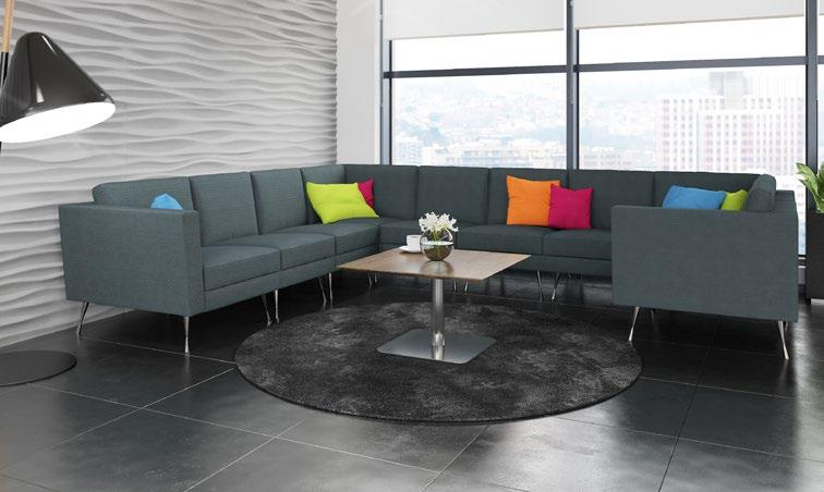 - Soft seating range 5 allows you to add and remove individual elements of the soft seating with ease to create a bespoke piece of furniture that can easily be re-sized to suit any office space,