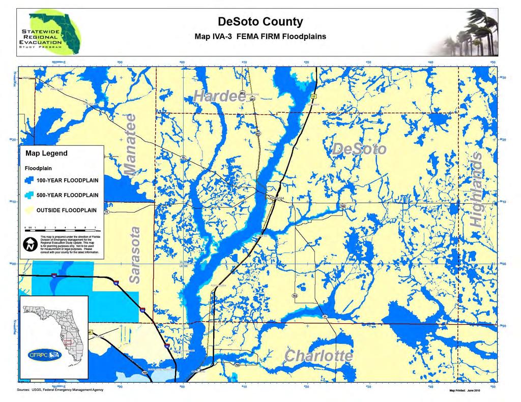 Map 3 DeSoto County FEMA FIRM