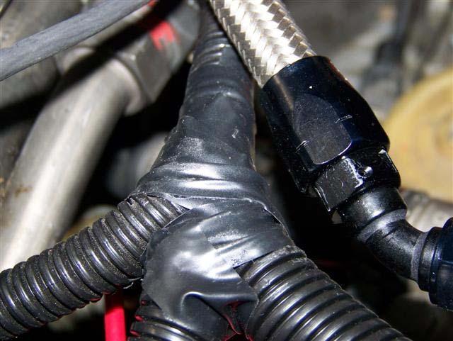 Wires should be kept away from large heat sources and moving parts (e.g. exhaust headers, fans etc) 4.