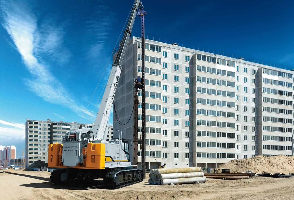 650TLX PERFORMANCE Telescopic boom for better work efficiency with so many jobs A high level of performance is essential on construction sites with tough, diverse working conditions.