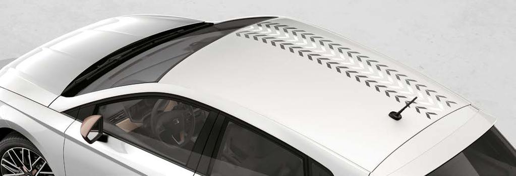 The sporty roof stickers come in three options to keep you looking fresh.