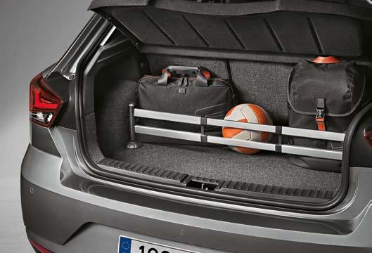 The boot organiser comes complete with telescopic bars.