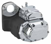 H Reinforced transmission case machined from permanent mold A356-T6 aluminum. H Close ratio 2.94 low gear set.