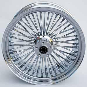 KING SPOKE CHROME/CHROME 37-511 FRONT WHEELS PART Bearing Axle NUMBER Rim Size Disc ROTOR Type Size 37-527 16 X 3.