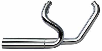 60-362 Chrome exhaust pipes for Softail 86-11 with heat shield 60-364 Chrome exhaust pipes for Sportster