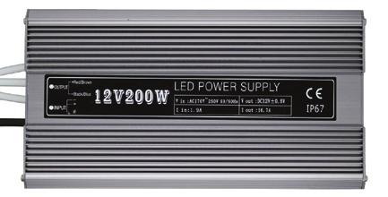 Size: 1000cm X 70cm X 73cm IP rating: 65 OMR 224.000 OMR 224.000 GL100W 100W Power supply with an input of 220V, 50 HZ and an output of 12DC.