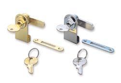 LOCK SLIPS Into EDGE OF GLASS DOOR AT ANY LOCATION Glass Cylinder Nickel Finish 39-294 Brass Finish 39-296 Satin Nickel Finish 39-298 Features Chrome on brass cylinder Key works as Knob in unlocked