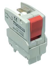 PS ar sizes 9x - 500 V Microswitches for other square-body Protistor - REMOTE SIGNLING SYSTEMS FOR FITTING ON FERRZ SHWMUT FUSES EQUIPPED WITH MIROSWITH SUPPORT: all square-body sizes 44 / 8X / 9X /