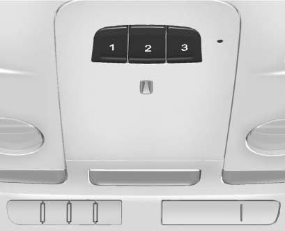 146 INSTRUMENTS AND CONTROLS Universal Remote System See Radio Frequency Statement 0 364. Universal Remote System Programming If equipped, these buttons are in the overhead console.