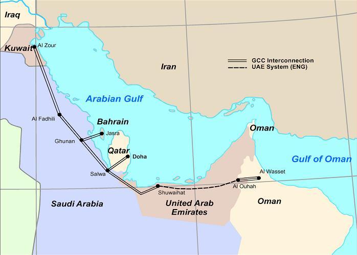 GCC interconnection Stage 1: 7/ 2009.
