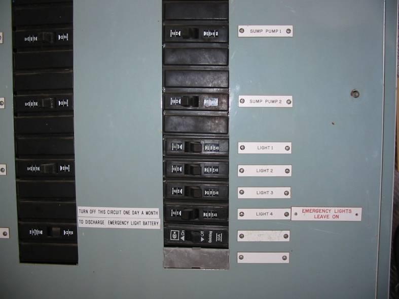 Intake tower distribution board is a similar vintage to the HV