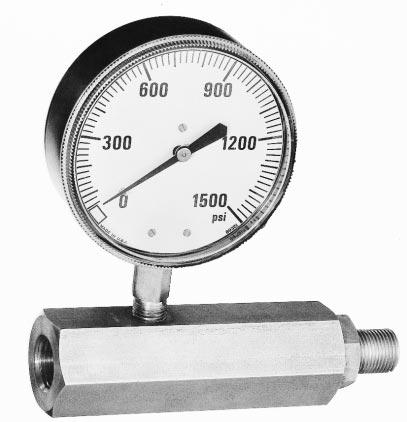 SPECIALTY VALVES GAUGE SAVER For hydraulic service only. Protects against over-pressurization of sensitive gauges, switches, other instruments and circuits.