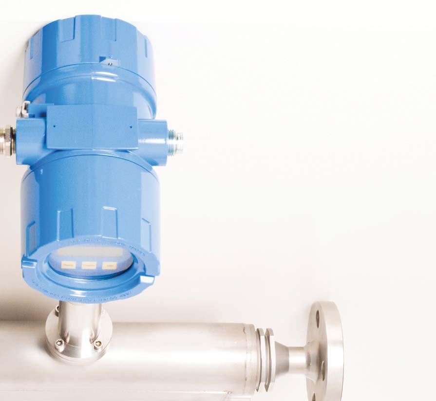 KCM Coriolis mass flow meter Coriolis mass flow meters (KCM) contain two parallel tubes that vibrate at their resonance frequency.