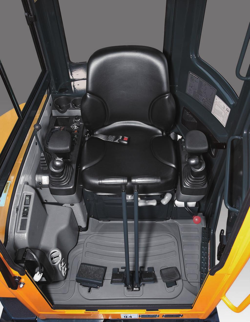 4 2 3 5 1 1 6 7 Operating a 9A Compact Excavator Series is comfortable, safe and simple, with a customizable work environment and operator-selectable preferences. 08 1.
