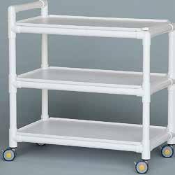 removable shelves 4 MRI compatible 3" twin-wheel casters, 2 locking Model Depth Width Height Weight Shelf distance Usable shelf