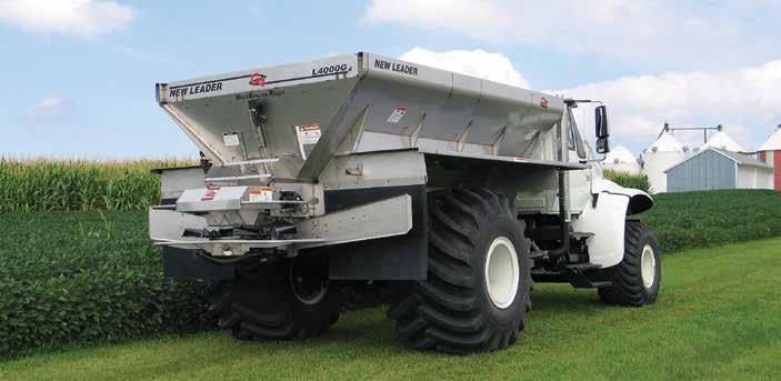 Spreader - New Leader L4000G4 Spreaders The New L4000G4 fertilizer and lime spreader provides modular hydraulic packages to suit your spreading needs.