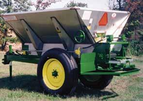 DRY EQUIPMENT Chandler Model PT 10FSS Fertilizer Spreader Available in five and six ton capacity, this heavy duty spreader is durable, long lasting and accurate.