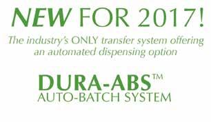 Dura Products Easy Caddy DURA-ABS AUTO-BATCH SYSTEM Intuitive interface allows for the
