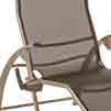 comfortable sitting, is breathable, and dries quickly Powder-coated aluminium frame with