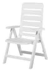 Folding armchair 01402-000 white 438663 68 x 62 x 107 1 max. load 120 kg 88 x 64 x 16.5 ~ 5.