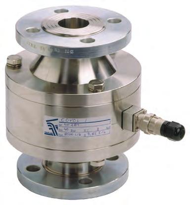 Durchflussmessung Flowmeters COVOL Areas of Application Operating Data Method of Operation Oscillating Piston Operating pressure, max.