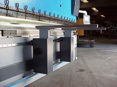 SLIDING FRONT SUPPORTS The press brakes PHB series can be equipped with three different type of front supports : -MA2 Front arm for sheet laying with mm scale and lateral nuts -SAM/1 Front arm for