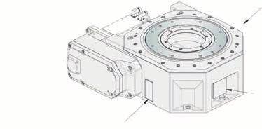 FREELY PROGRAMMABLE ROTARY TABLES CR/TH HEAVY DUTY ROTARY TABLE DIMENSIONS Window for cable