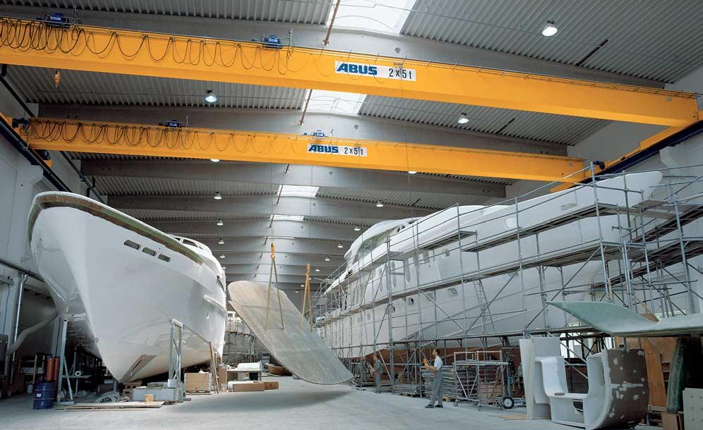ABUS overhead travelling cranes. The solution for difficult tasks. ABUS overhead travelling cranes can lift, handle and lower loads of up to 100 tonnes.