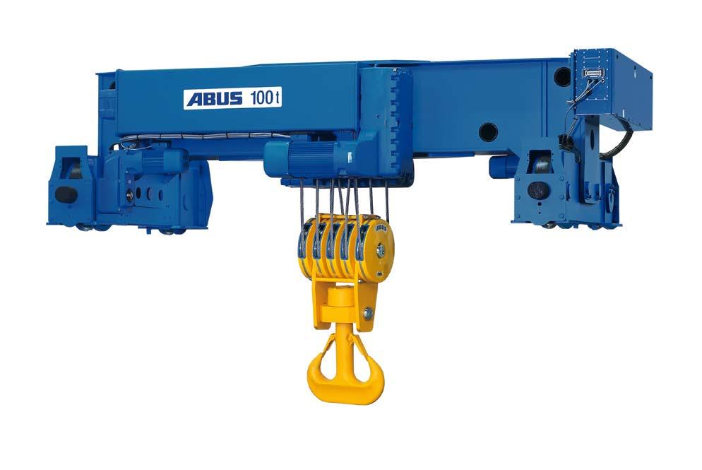 gears walkable service platform optional Load capacity: up to 40 t Type DQA Stooled-down Crab Unit ultra low