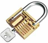 The 85 range of padlocks This range is the professional range from It can be made up to suit a sample key using 0 bitted padlocks It can be master-keyed,