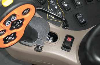 CONTROLS/ELECTRONIC DISPLAY Parking Brake The parking brake is engaged with a switch on the right hand console.
