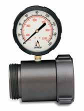 and/or fire pumps 3 1 /2" liquid filled 0-160 psi (0-1100 kpa) gauge, 2 psi (20 kpa) increments, + - 1% accurate full scale
