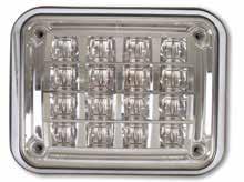 arning Lighting Diamondback LED Perimeter arning Lamps 2"x 6" See page 20 for sample part numbers Lamps shown with Bezels - ordered separately.