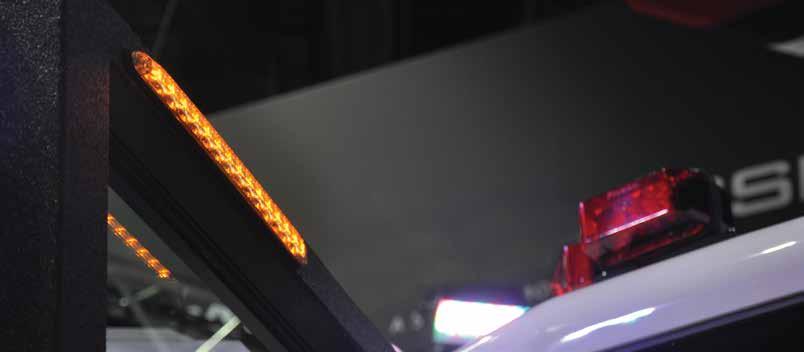 patrol, and school districts to reduce stop arm violations, the kit positions supplemental LED warning lamps at bumper level on the bus (fore and aft) to provide an attention demanding signal that is