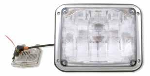 The lens and reflector are sealed eliminating the problems of dust and moisture infiltration. Order Nos. Description Amp Draw 12 V CTN 3811-0000-33 3 x 7 Halogen, #886, panel mount, clear 3.