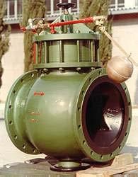 FLOAT OPERATED VALVE In-Line Type This automatic operated valve, double flanged type, is used on pipeline.