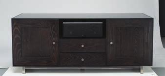 5 wide soundbars with attractive wood and steel rack mount shelves, built-in cable management